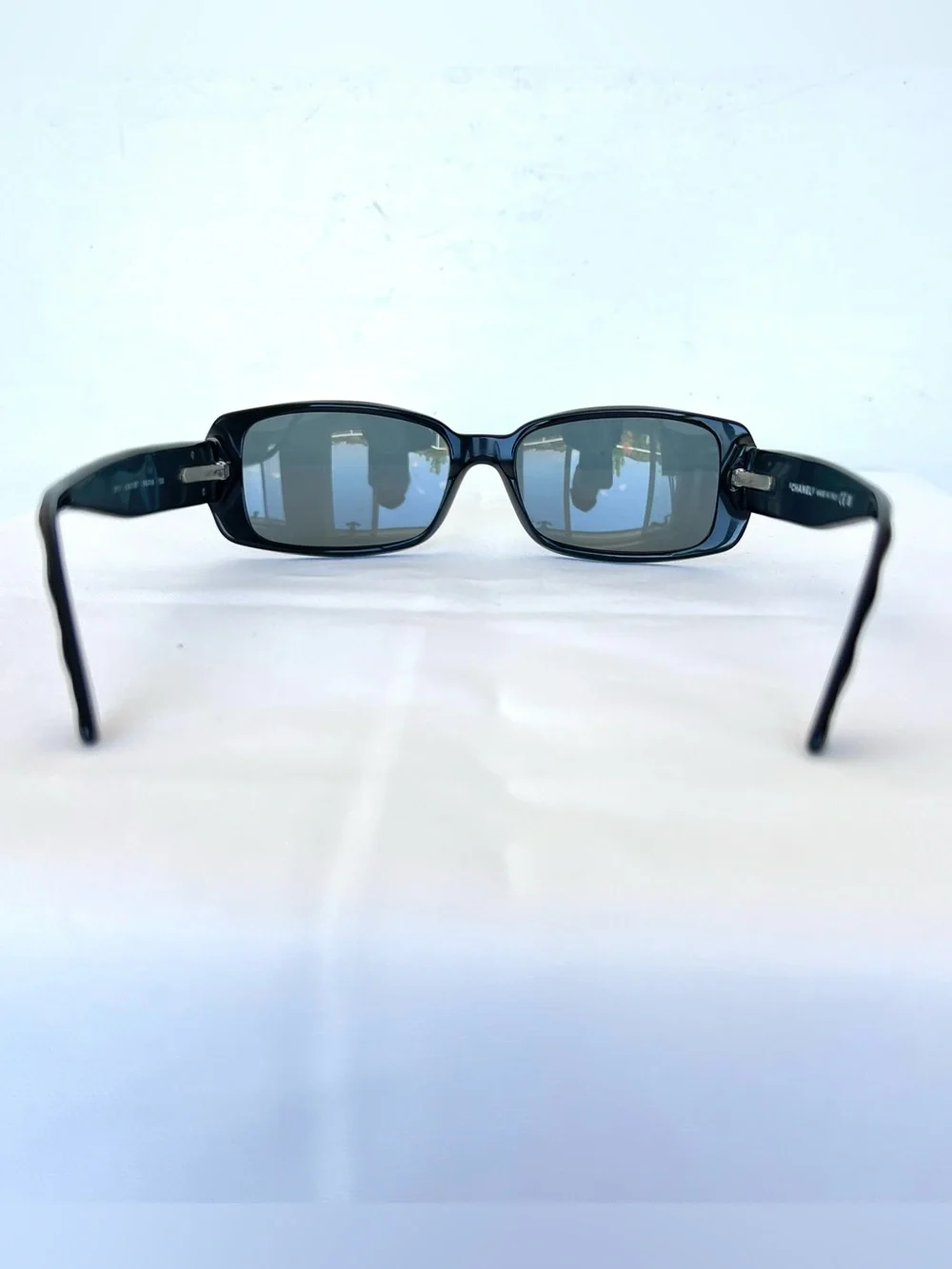 CHANEL 5146 C. 1125/3C Camellia Flower CC Black Quilted Acetate Frame Sunglasses